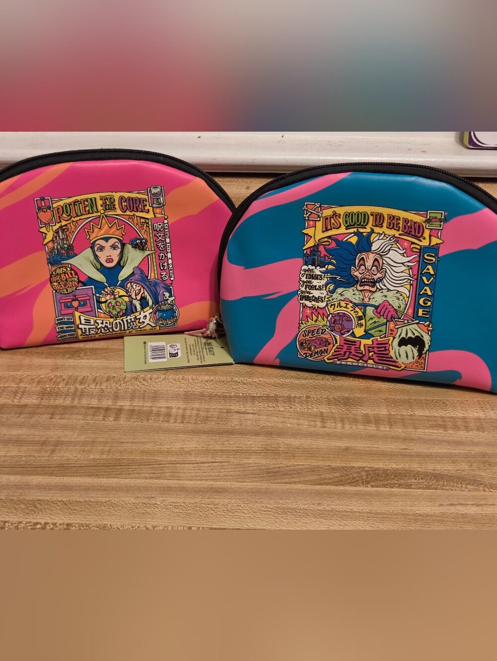 Disney Villans NWT Cosmetic Bags *2 Designs*